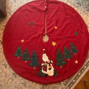 Santa Christmas tree skirt
